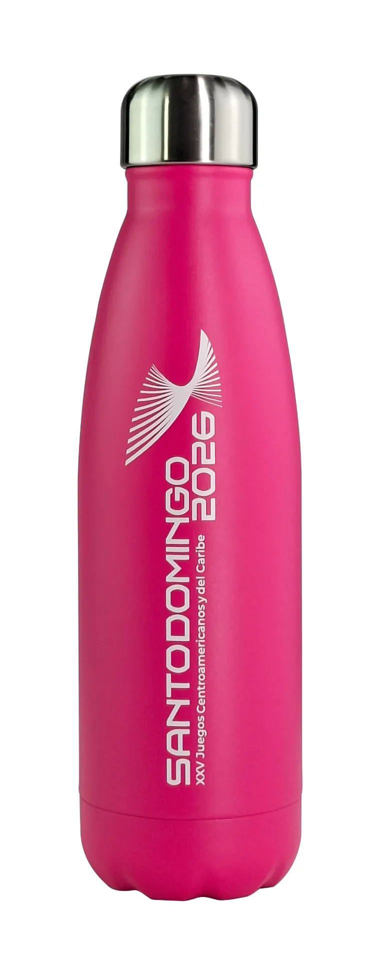 [SD-2001-P] Botella de Agua Acero Inox. 16oz -Rosado