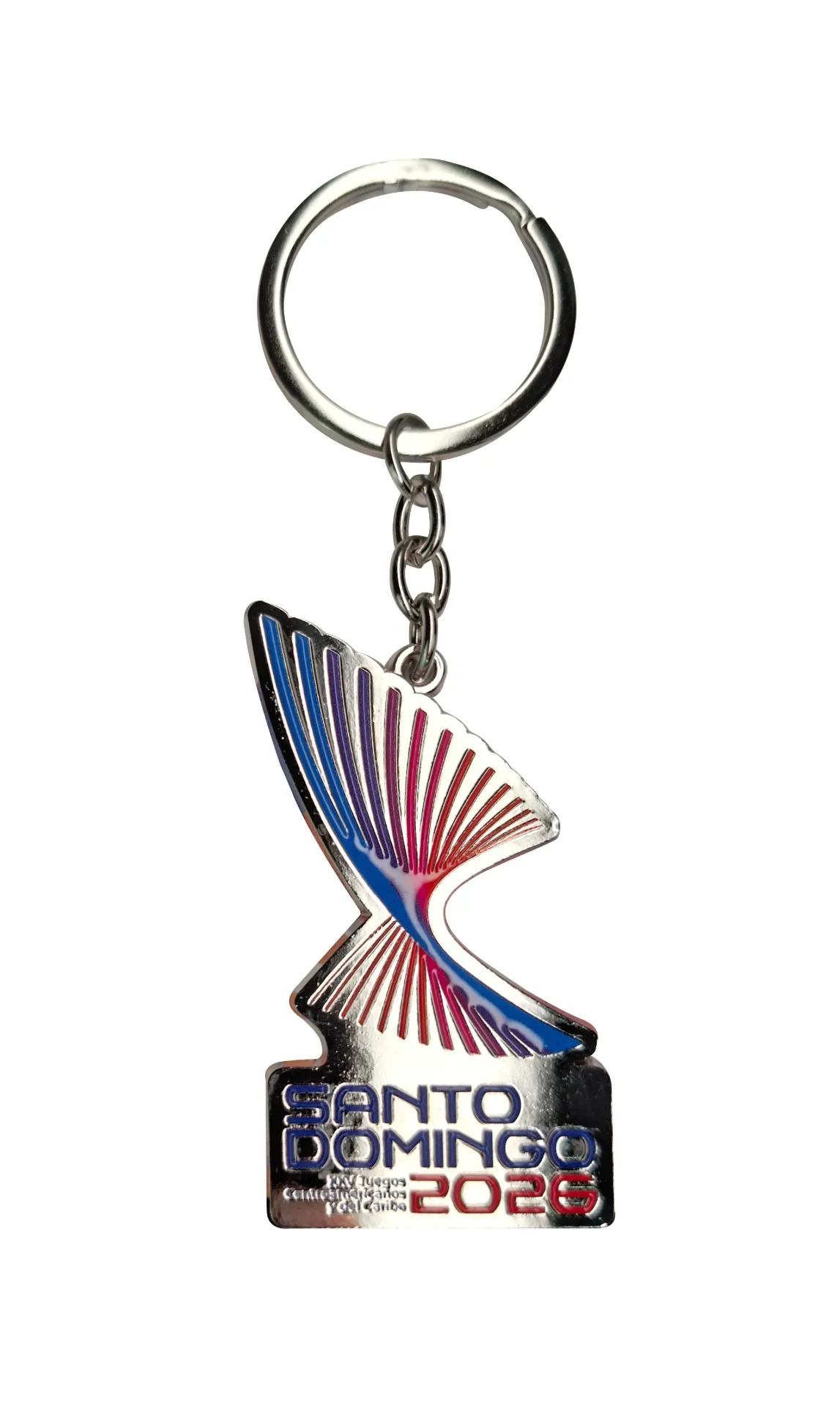 [SD-0072] Llavero Metal  -Vertical Logo
