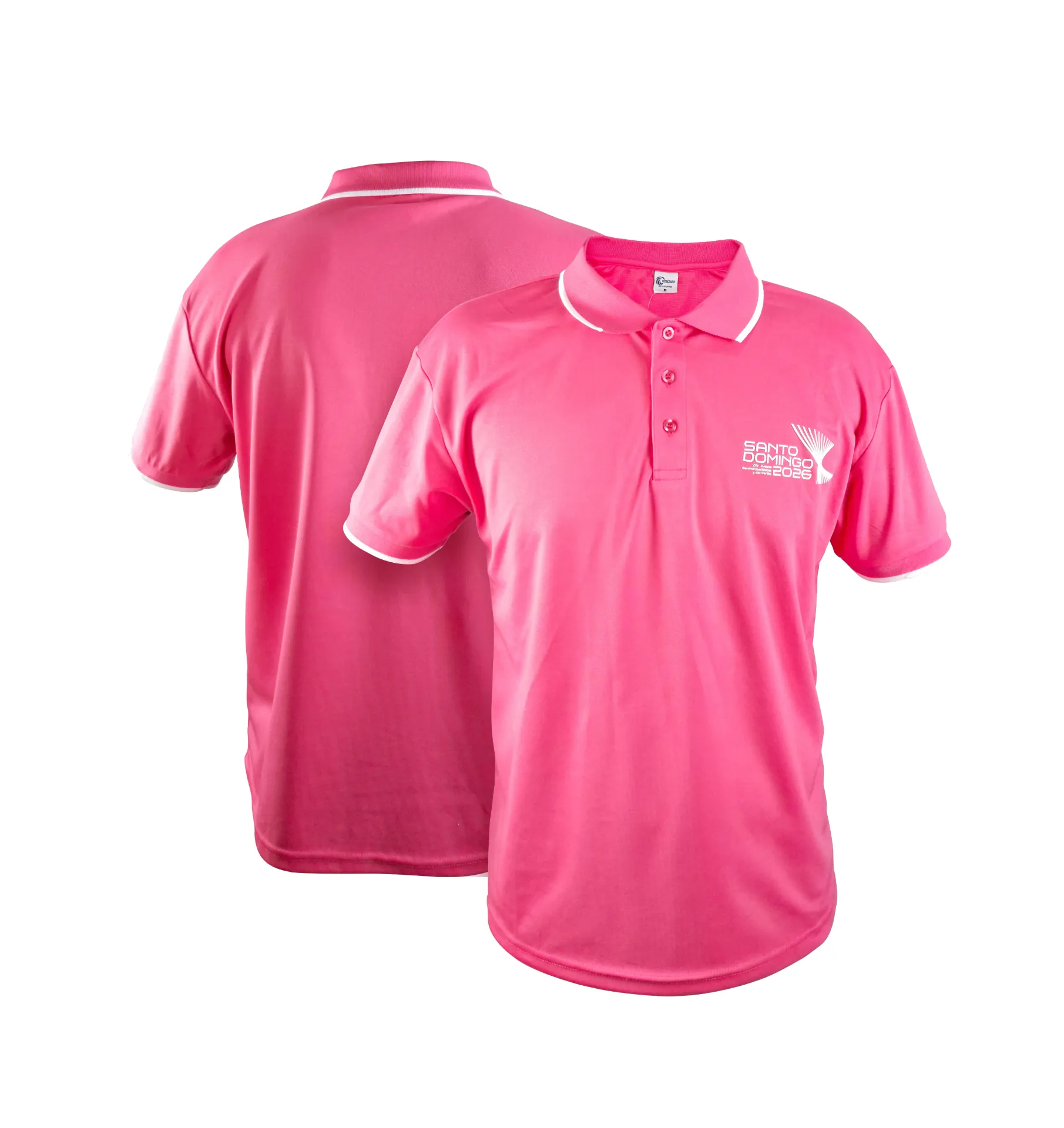 [SD-P001-P-S] Polo Shirt Oficial Rosado-Size S